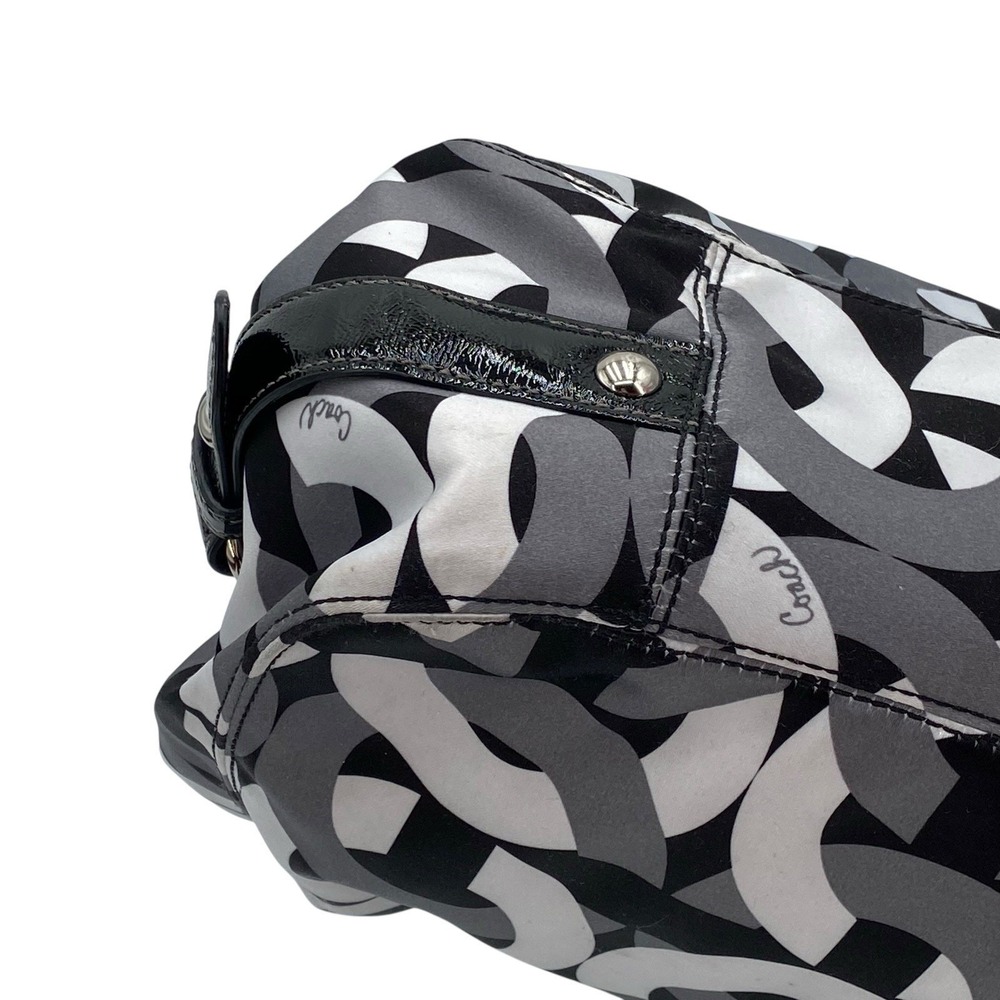 Coach Madison‎ Maggie Op Art Signature Jacquard Shoulder Bag 14420 - Picture 11 of 16